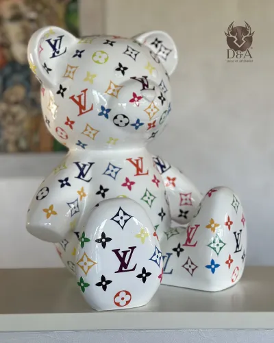 Ourson assis Louis Vuitton Monogrammes Couleur