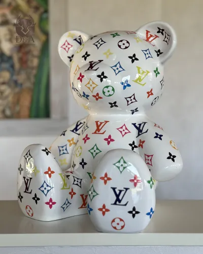 Ourson assis Louis Vuitton Monogrammes Couleur
