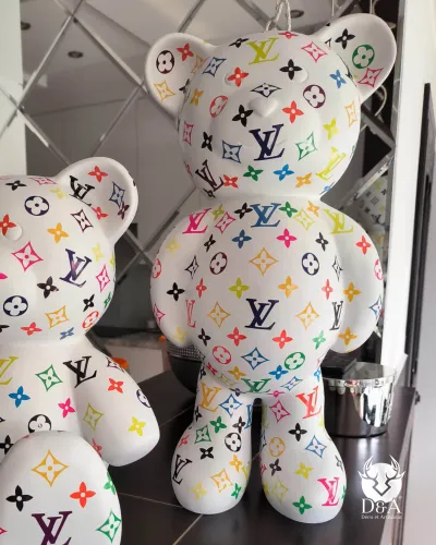 Ourson debout Louis Vuitton Monogrammes Couleur