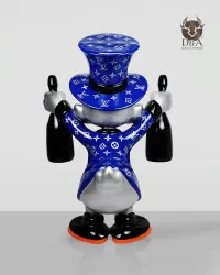 Tio Patinhas com terno Vuitton e champanhe Dom Pérignon - altura 170 cm