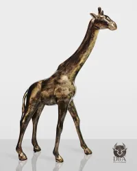 Giraffe in Gold oder Silber – originelle Dekoration