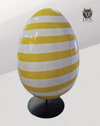 Striped Egg Decorative Design