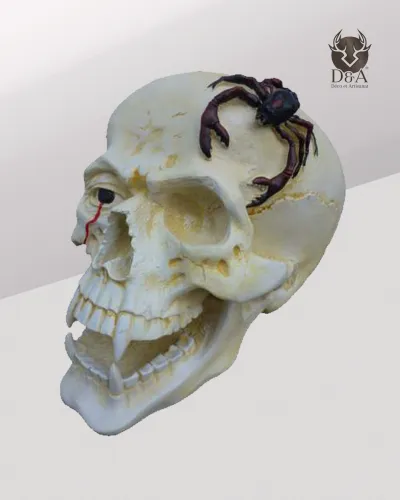 Teschio di ragno per Halloween