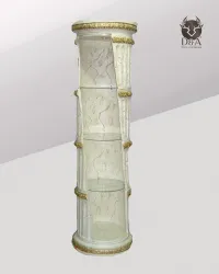 Decoración de estante de columna griega