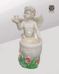 Standing angel holding bird (Decorative)