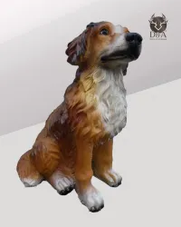 Animals | Realistic Border Collie Statue in Resin