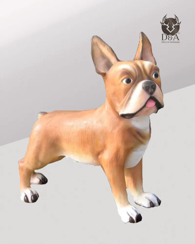 Animals | Realistic XXL French Bulldog Statue in Resin