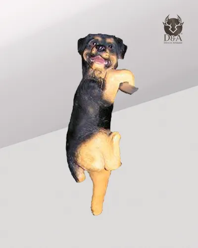 Animals | Realistic Hanging Dog Statue in Resin