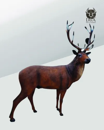 Realistic XXL Deer Resin Statue