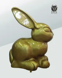 Dieren | Harsbeeld en sculptuur van een konijn