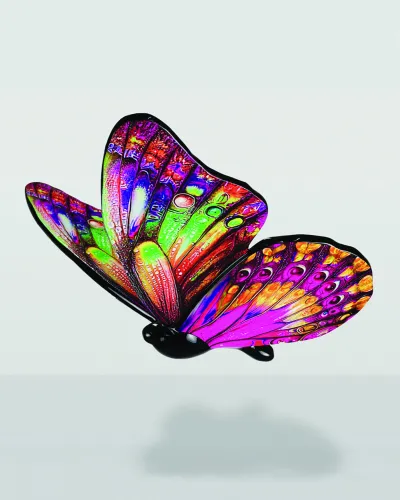 Colorful Butterfly Decorative Design Statue