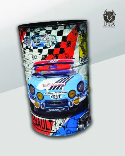 Decoración industrial que cubre el tambor