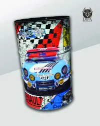 Industrijski dekor, ki pokriva boben