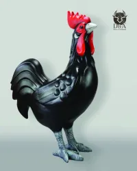 Il gallo gigante bicolore, mascotte della Francia