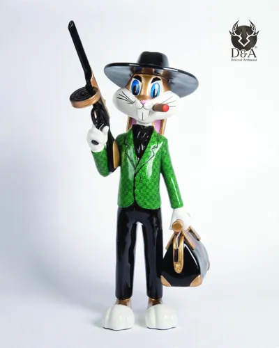 Al Capone Hase – Dekorative Designerfigur