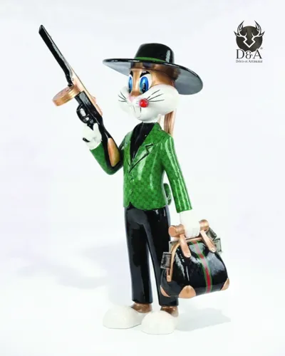 Al Capone Rabbit - Decorative Designer Statue