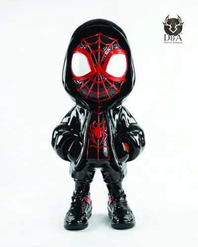 Spiderman in tuta - Statua urbana decorativa