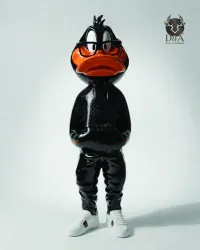 Gucci-Ente – Dekorative Designerstatue