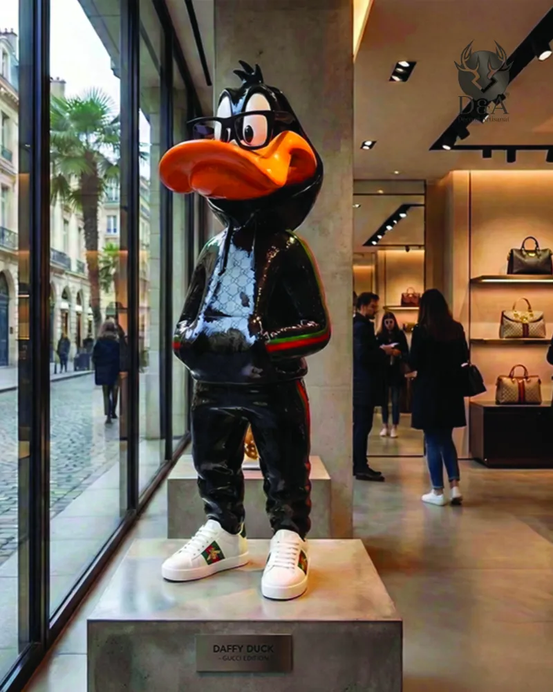 Pato Gucci - Estatua decorativa de diseño
