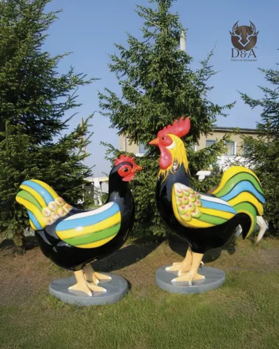 Kleurrijke reuzenkip, Franse harsdieren