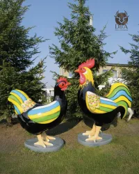 Poule Géante colorée