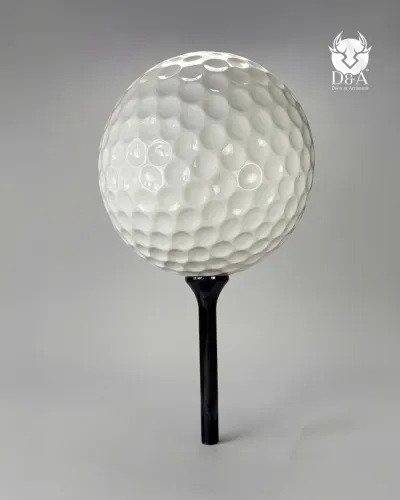 XXL golfbal gemaakt van glasvezelhars
