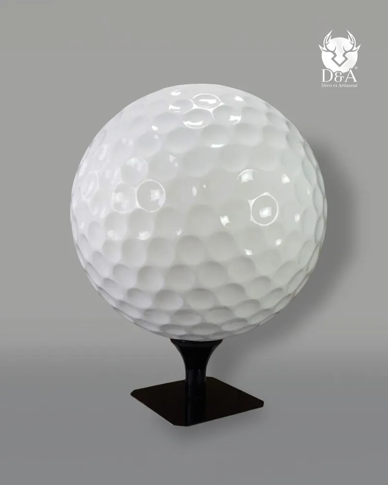 Pallina da golf XXL realizzata in resina di fibra di vetro
