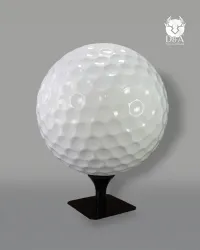 Pallina da golf XXL realizzata in resina di fibra di vetro