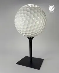 XXL golf ball made of fiberglass resin