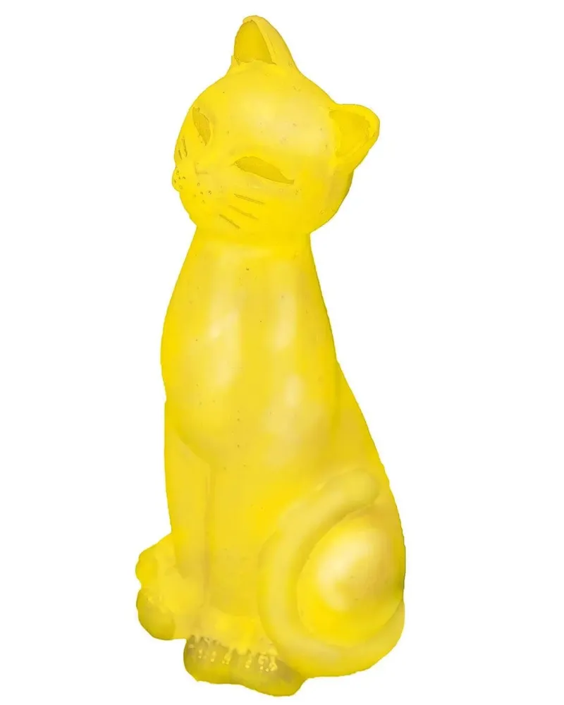 Statue Et Sculpture En Resine D Un Chat Assis Disponible En 25 Colories Couleur Jaune Ral 1026 Deco Et Artisanat