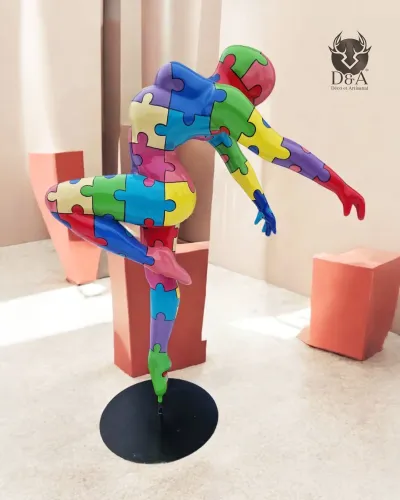Statue en résine d'une Ballerine Puzzle XL