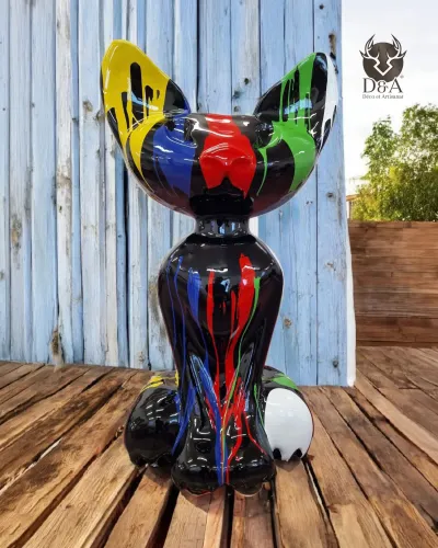 Statua in resina di un gatto egiziano XXL TRASH
