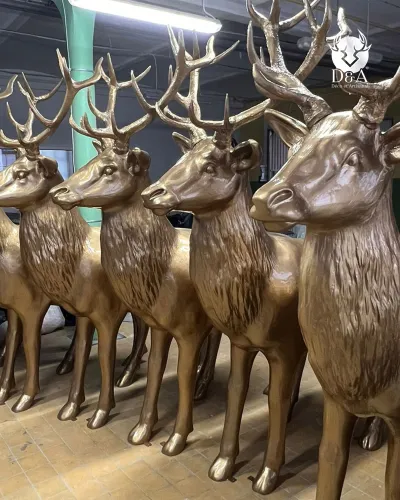 Grand Cerf argent ou or