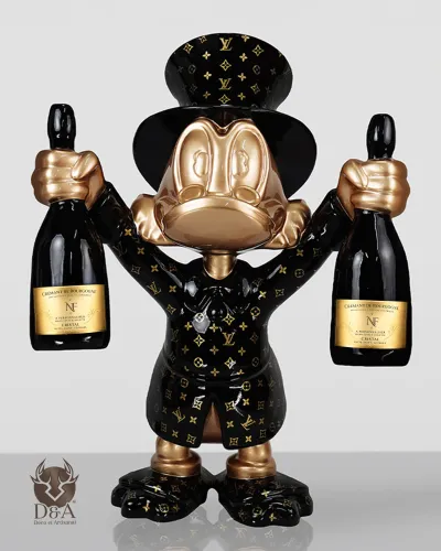 Paperon de' Paperoni in abito Louis Vuitton e champagne, crémant o Prosecco