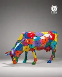 Vache Florale Pop