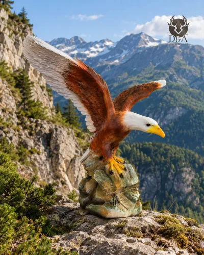 Aigle sur un rocher
