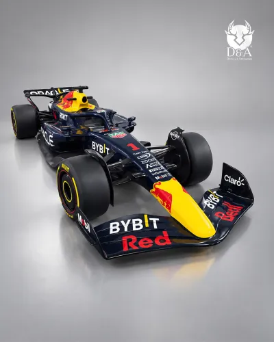 Replica da parete della monoposto di Formula 1 Red Bull Racing, alta 180 cm – Scultura decorativa di Formula Uno