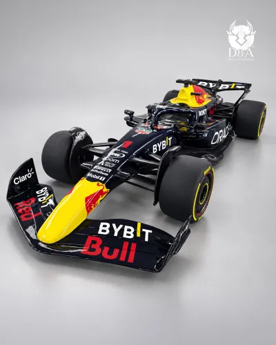 Replica da parete della monoposto di Formula 1 Red Bull Racing, alta 180 cm – Scultura decorativa di Formula Uno