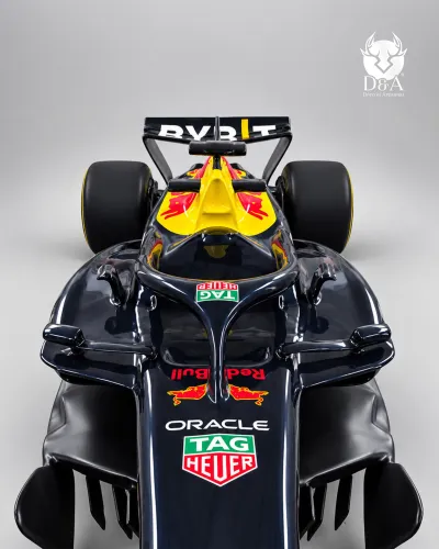 Red Bull Racing Formel-1-Set + 2 dekorative Metalltrommeln
