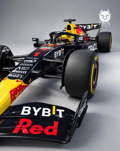Conjunto Red Bull Racing Fórmula 1 + 2 tambores metálicos decorativos