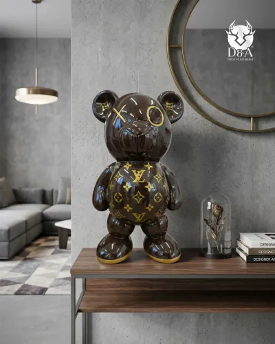 copy of Orsetto di peluche seduto con monogrammi Louis Vuitton - 1
