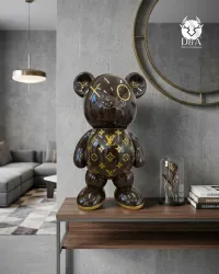 copy of Orsetto di peluche seduto con monogrammi Louis Vuitton - 1