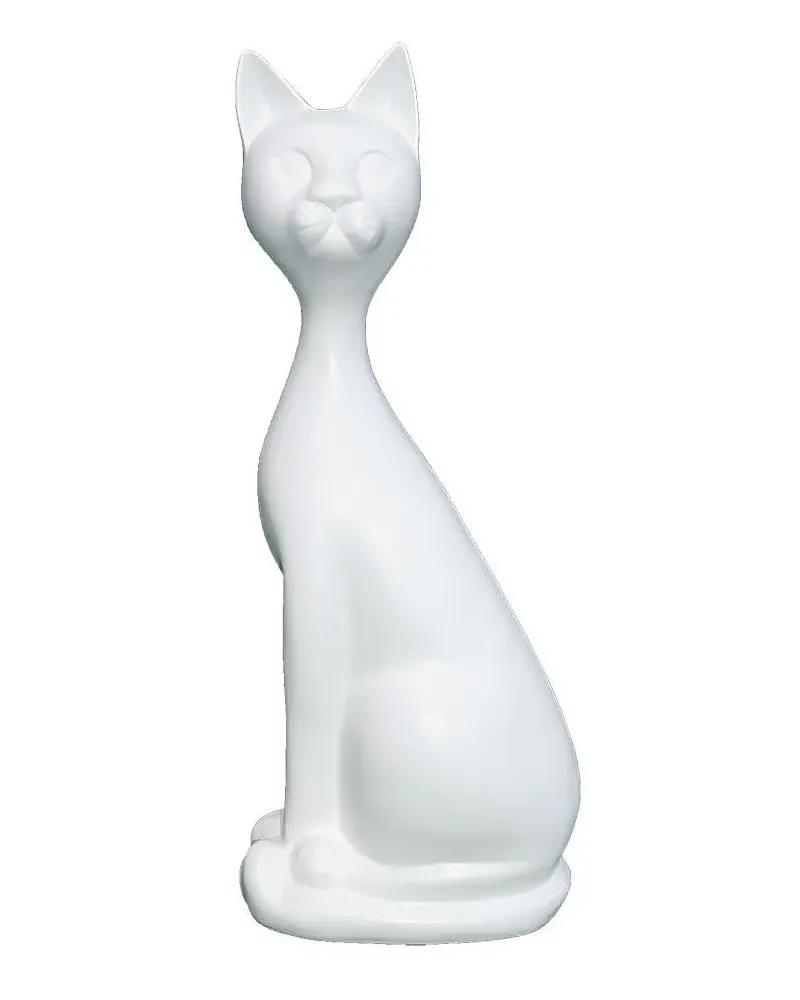 Animaux En Resine Sculpture Chat Assis Gris 27 5 X 18 7 X 33 55 Cm 0259 Decoration D Exterieur Sculptures Et Statues De Jardin Seviin Com Br