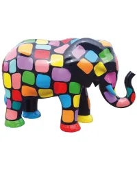 elefante multicolorido
