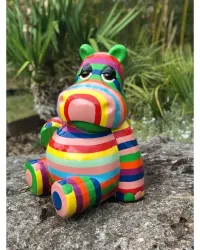 Hippopotame assis L RAYÉ