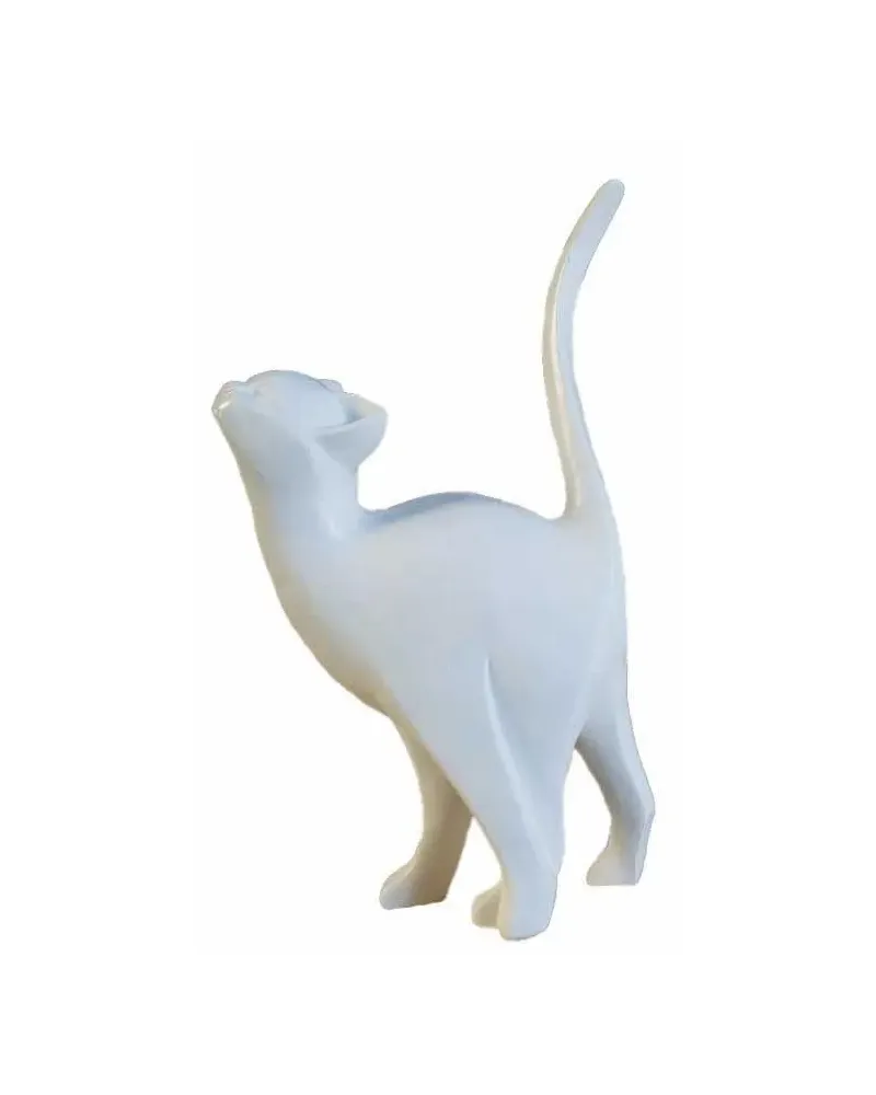 Animaux Statue Resine D Un Chat Tete Haute Ideal Pour Votre Deco Deco Et Artisanat
