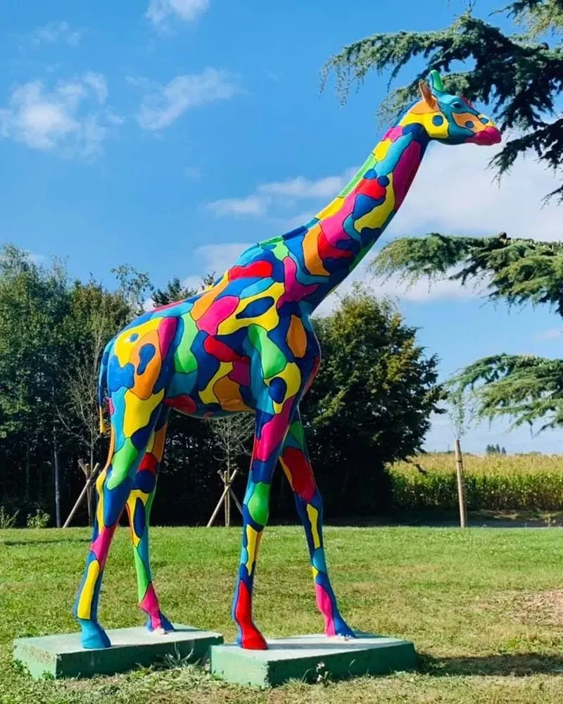 Girafe XXL Mosaïque en résine polyester résistant au gel, pluie et au soleil. Déco et Artisanat - 1 Girafe XXL Mosaïque en résine polyester résistant au gel, pluie et au soleil. Déco et Artisanat - 1