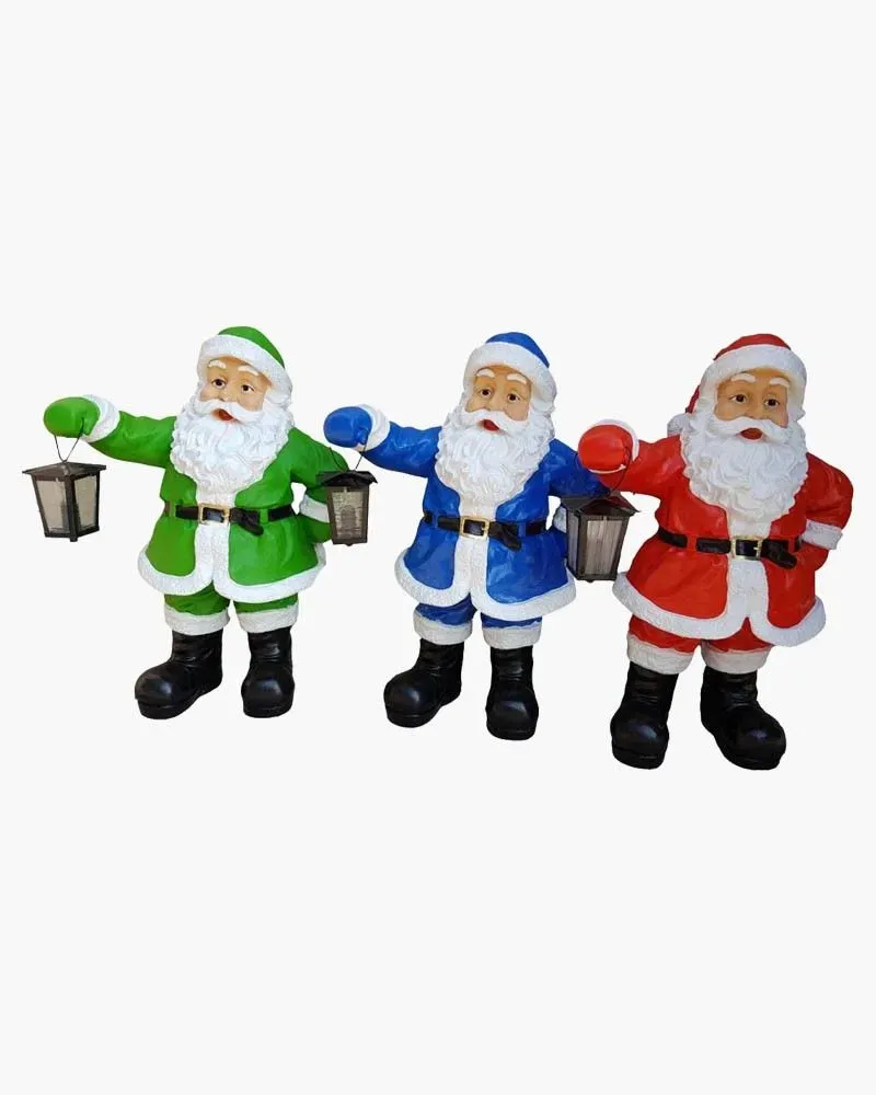 Père Noël L avec une Lampe en résine polyester résistant au gel, pluie et au soleil. Déco et Artisanat - 1 Père Noël L avec une Lampe en résine polyester résistant au gel, pluie et au soleil. Déco et Artisanat - 1