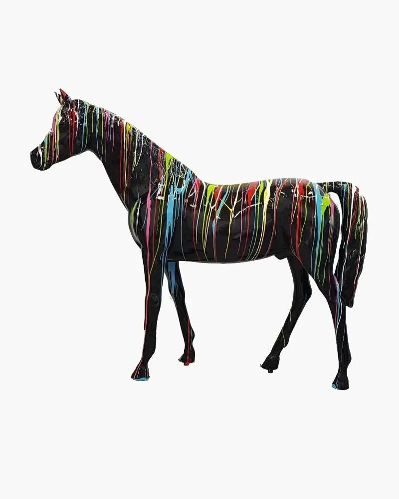 Resin Animals LifeSize Trash Horse Pattern Trash 2 Déco et Artisanat