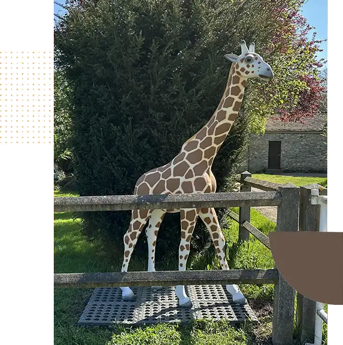 Giraffa in resina realistica